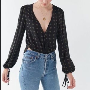 Urban Outfitters Georgie Surplice Top